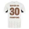 Virallinen Fanipaita + Shortsit Bayer 04 Leverkusen Jeremie Frimpong 30 Vieraspelipaita 2024-25 - Lasten